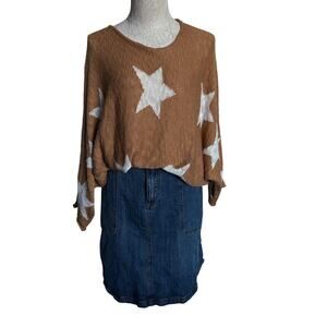 Denim Skirt XL Stretch Y2K Pockets Transitional Capsule Normcore Preppy